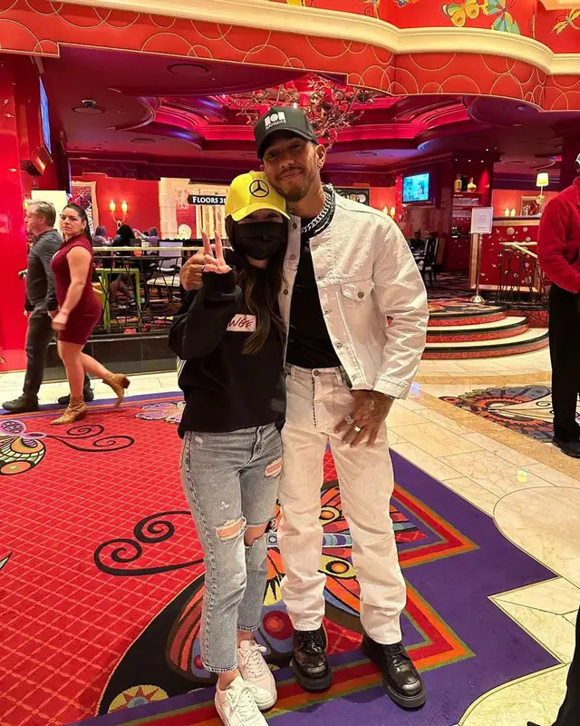 Lewis Hamilton outfit in Maison Margiela, Kenzo, and Nahmias, 2022