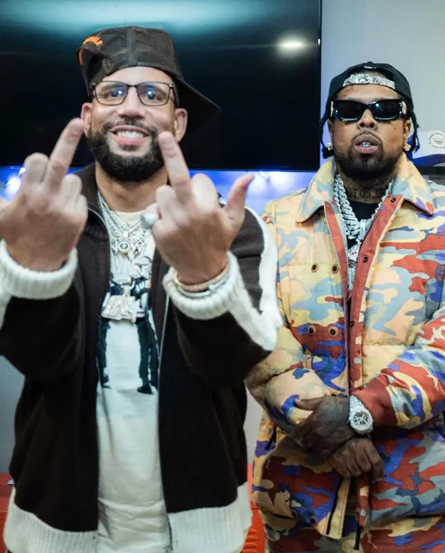 Westside Gunn outfit in Stone Island, Louis Vuitton, and Miu Miu, 2022