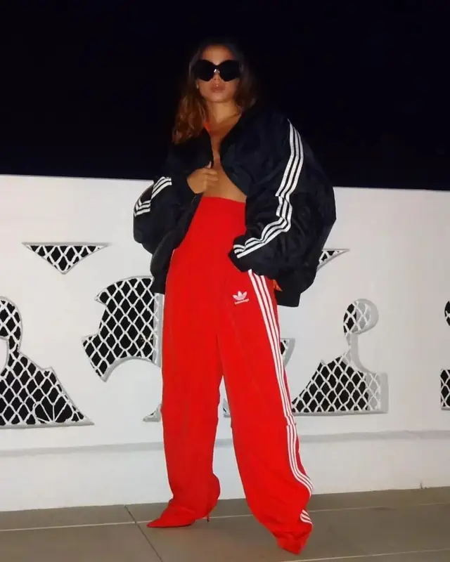 Anitta outfit in Adidas and Balenciaga, 2022