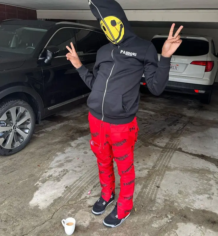 Famous Dex outfit in Palidori and Jordan, 2022