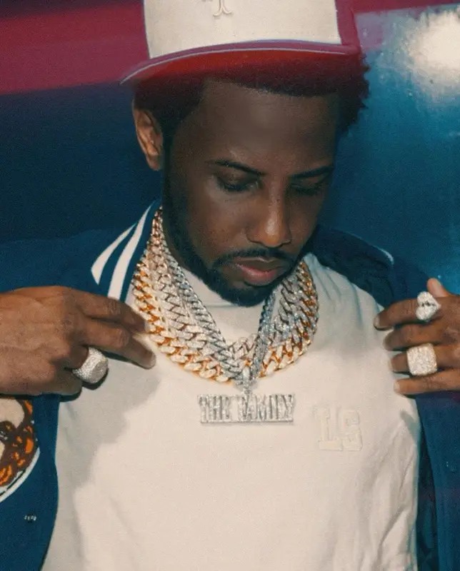 Fabolous outfit in Jon Stan, Nike, and New Era, 2022