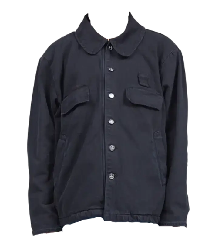 Foo and Foo Black Utility Jean Jacket $300