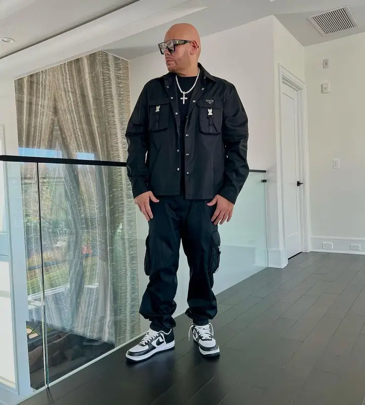 Fat Joe outfit in Prada and Louis Vuitton, 2022