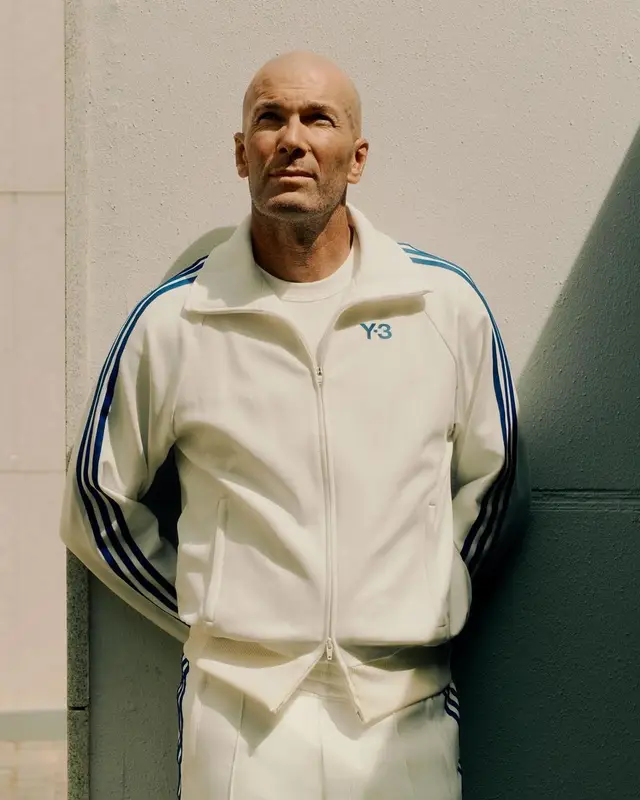 Zinedine Zidane outfit in Y-3 and Palace, 2022