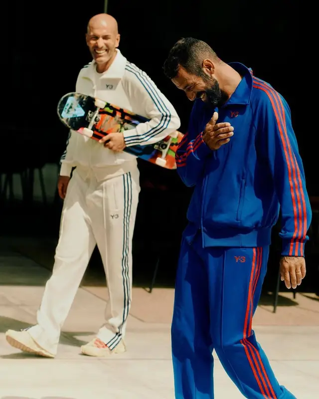 Zinedine Zidane outfit in Y-3 and Palace, 2022