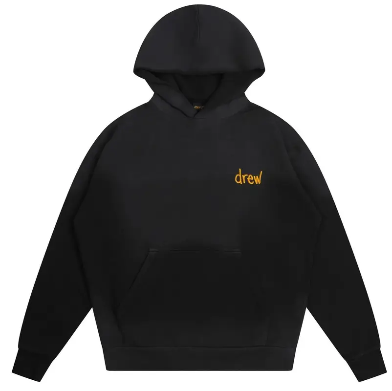 Drew House Drew Faded Black Scribble Hoodie $150