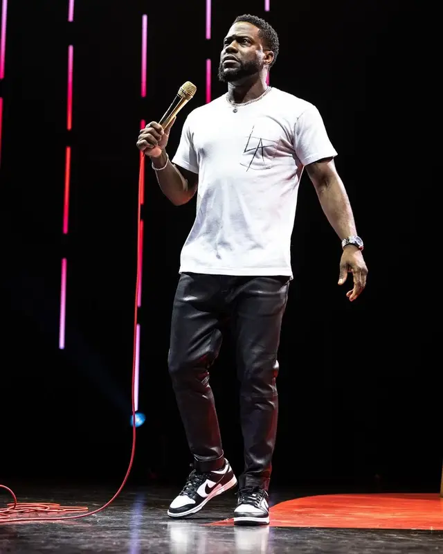 Kevin Hart outfit in Local Authority LA and Nike, 2022