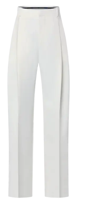 Louis Vuitton Wide White Leg Trousers $1370