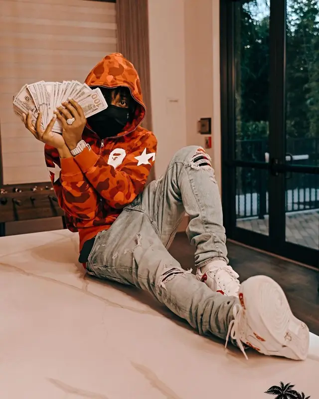 AnnoyingTV outfit in Bape, Amiri, and Custom, 2022