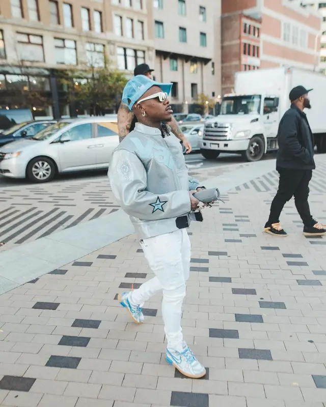 DaBaby outfit in Amiri, Nike, and Prada, 2022