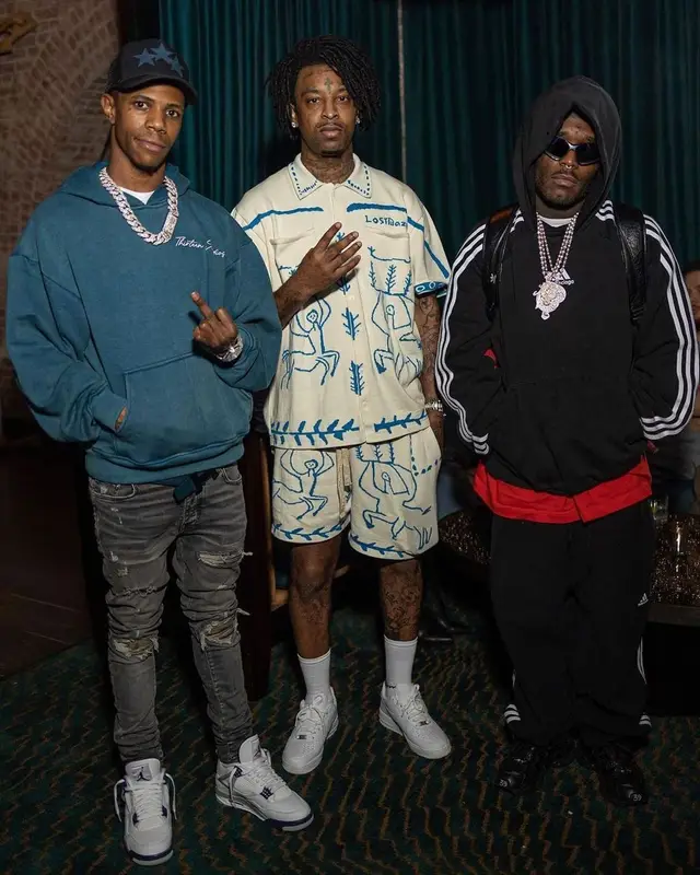 A Boogie Wit Da Hoodie outfit in Thirteen Studios, Jordan, and Amiri, 2022