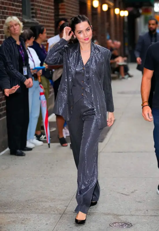 Ana de Armas outfit in Brunello Cucinelli, Logan Hollowell, and Anita Ko, 2022