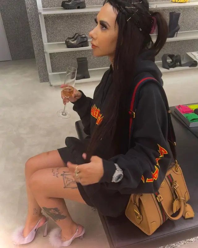 Ally Lotti outfit in Balenciaga, Gucci, and Saint Laurent, 2022
