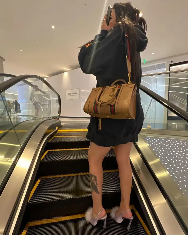Ally Lotti outfit in Balenciaga, Gucci, and Saint Laurent, 2022
