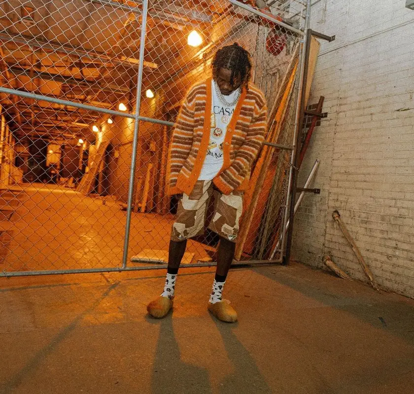 Jackboy outfit in Marni, Casablanca, and Kapital, 2022