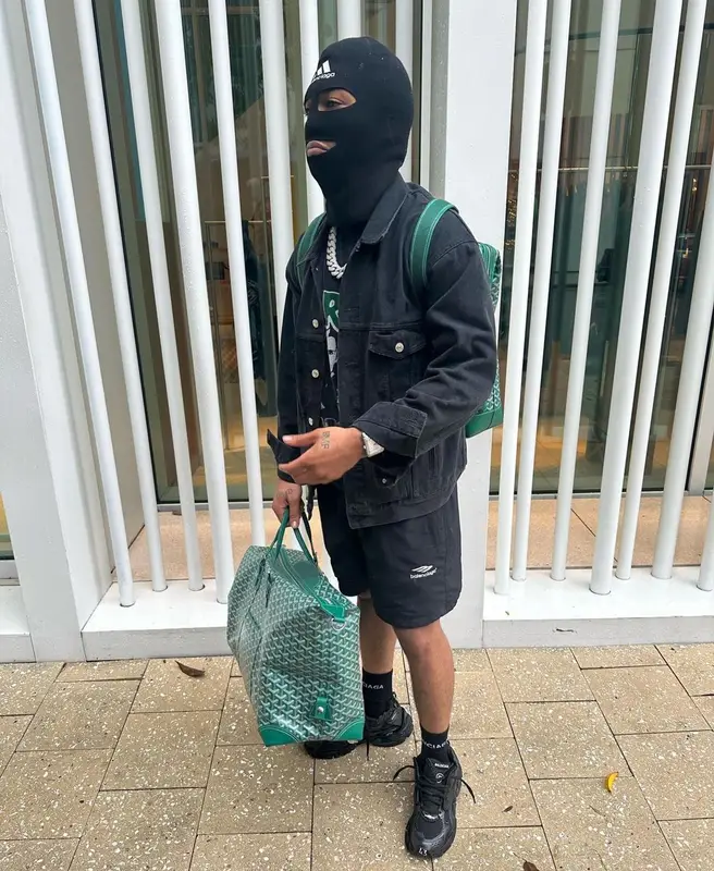 Lil Meech outfit in Prada, Adidas, and Balenciaga, 2022