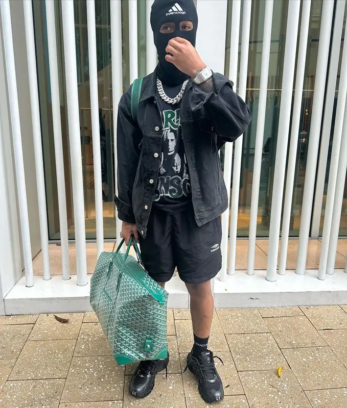 Lil Meech outfit in Prada, Adidas, and Balenciaga, 2022