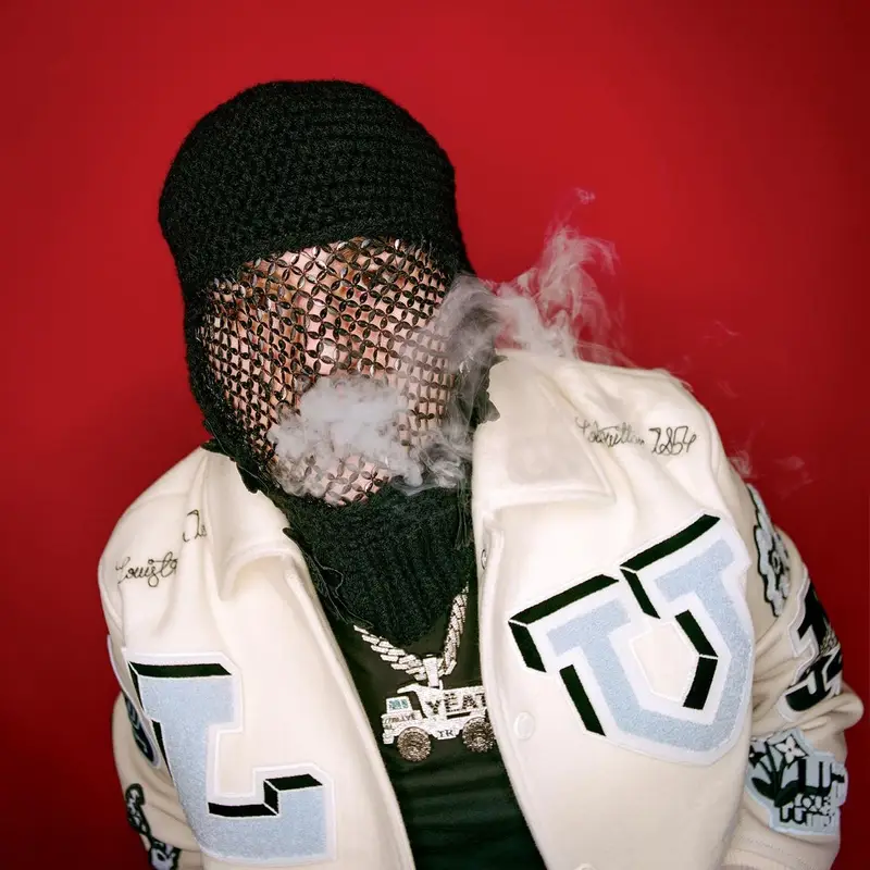 Yeat outfit in Louis Vuitton, 2022
