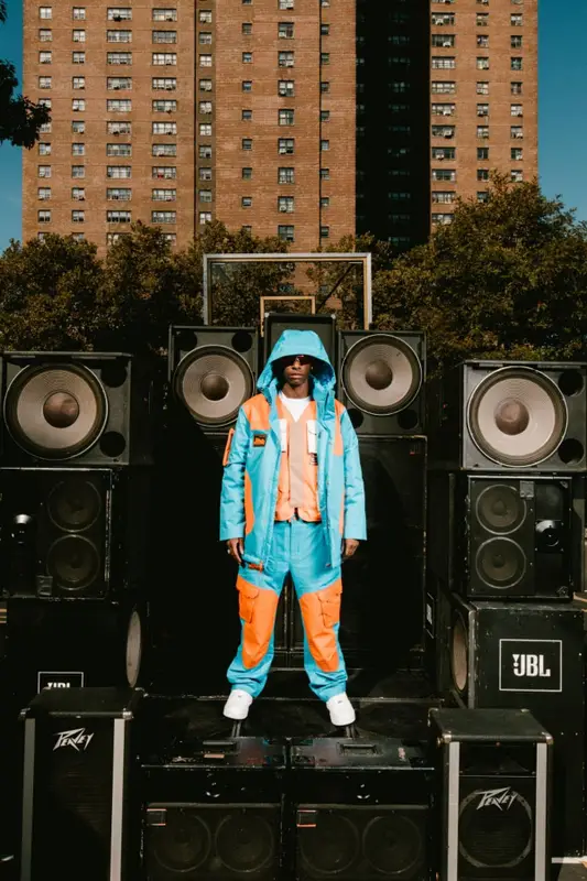 Bloody Osiris outfit in Homme + Femme, Nike, and Marine Serre, 2022