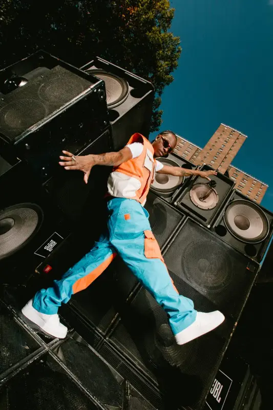 Bloody Osiris outfit in Homme + Femme, Nike, and Marine Serre, 2022