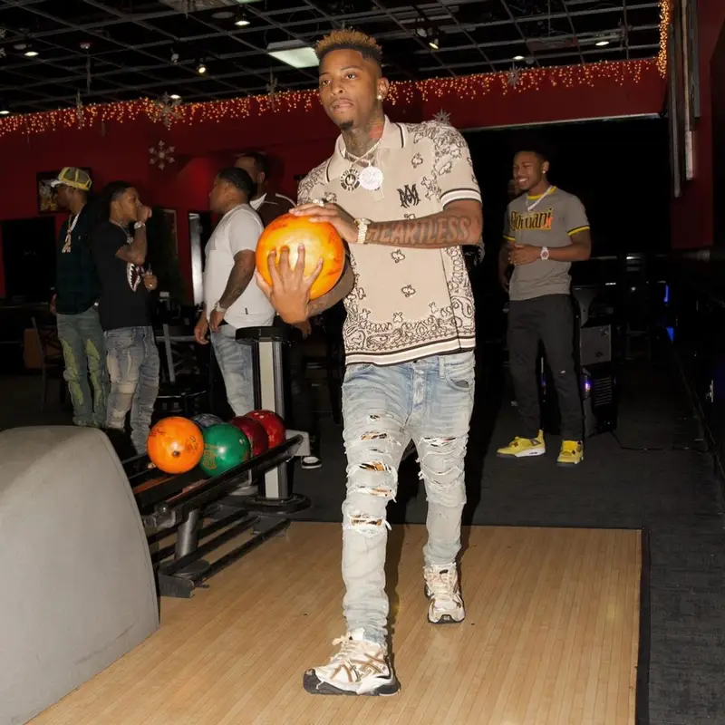Funny Mike outfit in Amiri and Balenciaga, 2022