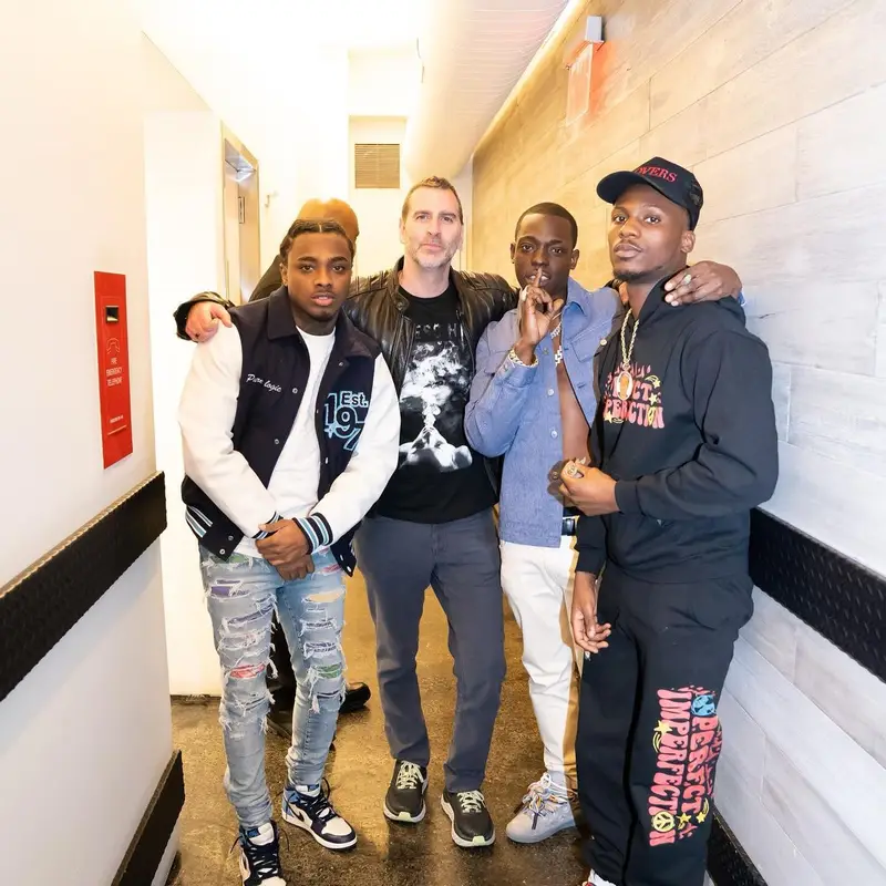 Bobby Shmurda outfit in Dior, Amiri, and Gucci, 2022