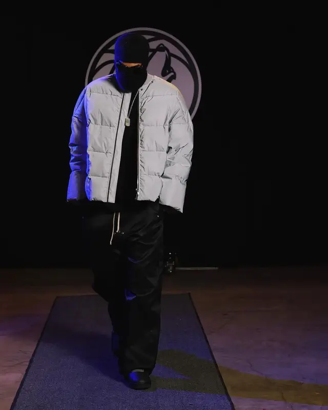 Karl Anthony Towns outfit in Rick Owens, Moncler, and Raf Simons, 2022