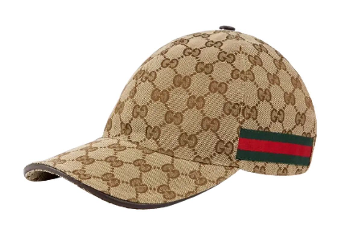 Gucci Beige And Brown Canvas Original Gg Baseball Cap $415
