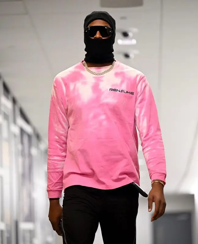Myles Turner outfit in Rensuke Tokyo, Rick Owens, and Nike, 2022