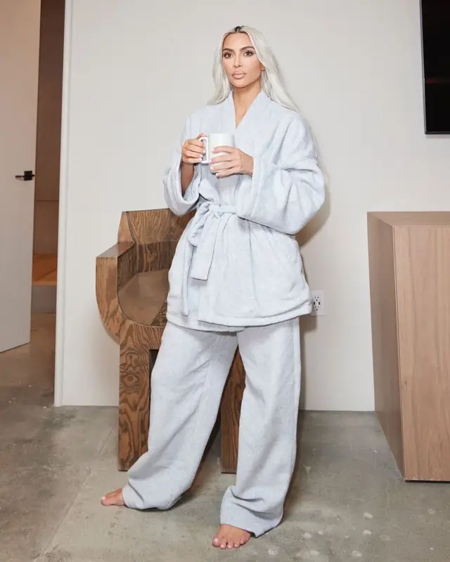 Kim Kardashian outfit in Skims, 2022