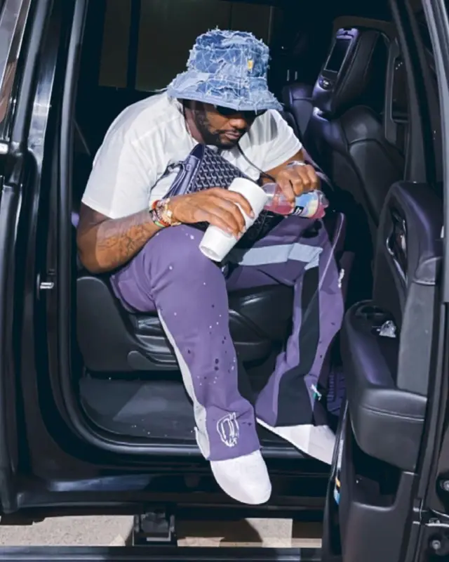 Peezy outfit in Nike, Goyard, and Gallery Dept., 2022
