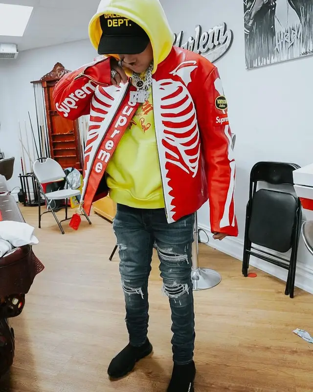 SugarHill Ddot outfit in Supreme, Amiri, and Gallery Dept., 2022