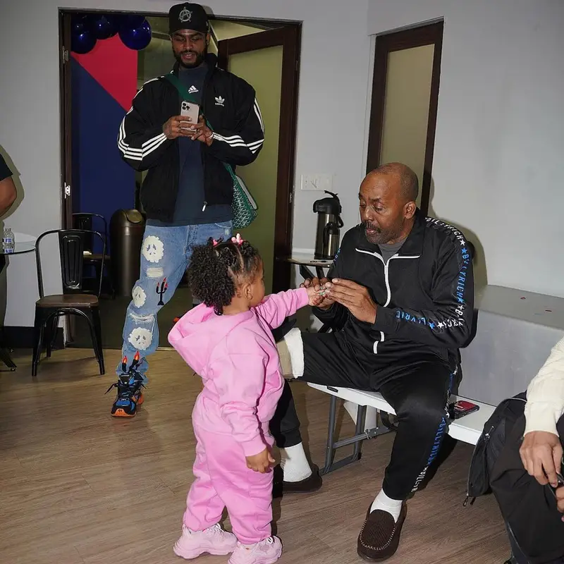 Dave East outfit in Adidas, Virgil Abloh, and Balenciaga, 2022