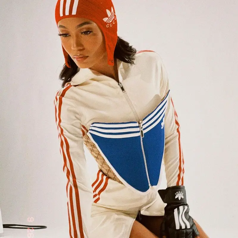 Coi Leray outfit in Gucci and Adidas, 2022
