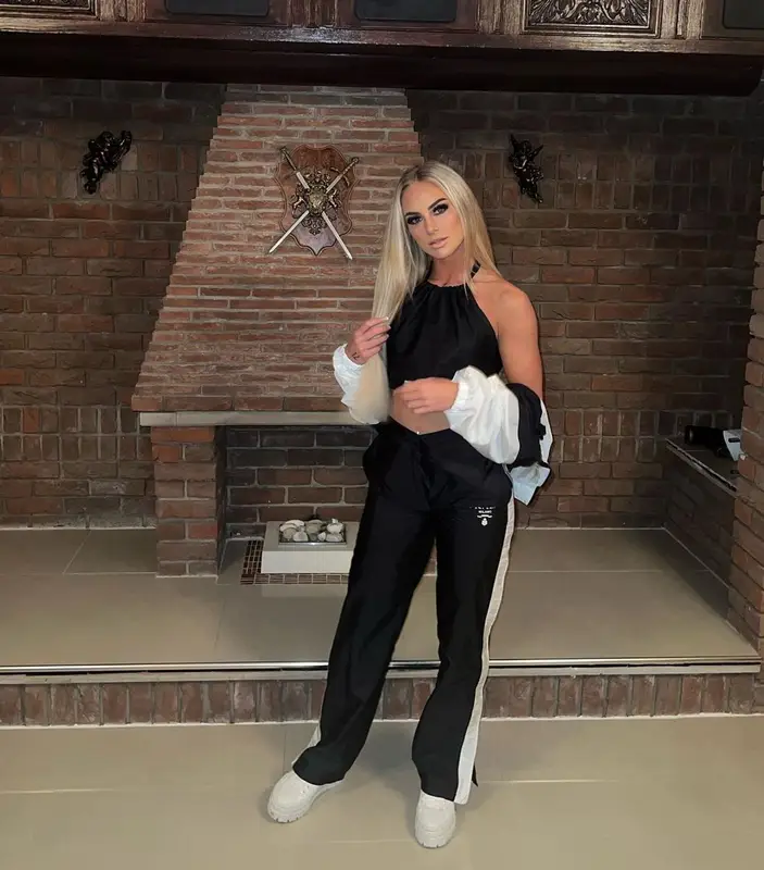 Alisha Lehmann outfit in Prada, 2022
