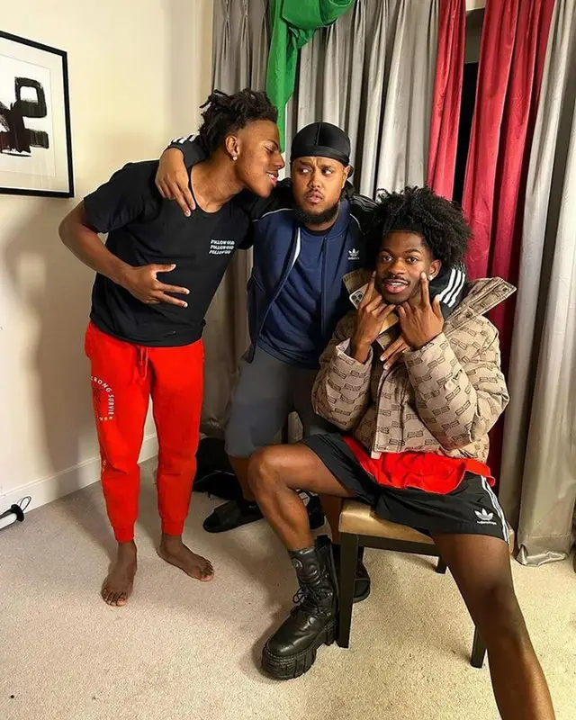 Lil Nas X outfit in Balenciaga, Adidas, and New Rock, 2022