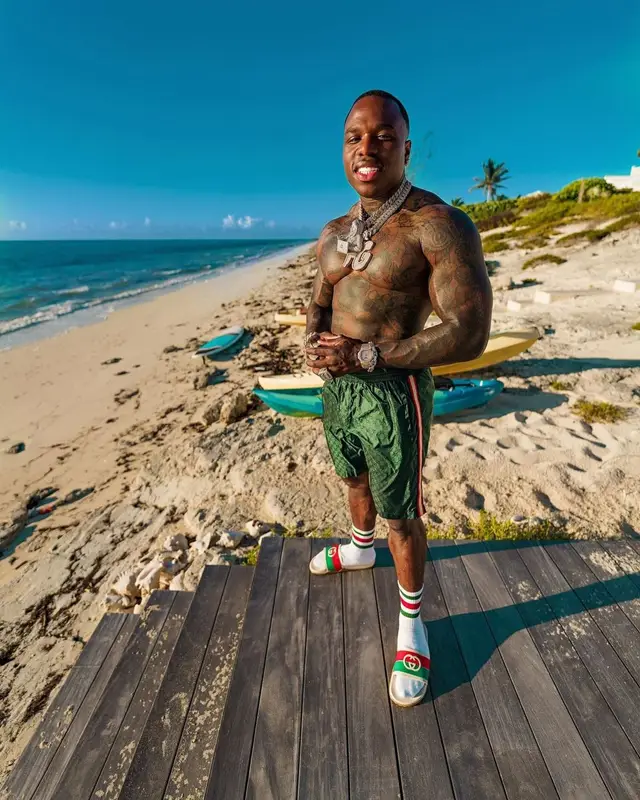 BandMan Kevo outfit in Gucci, 2022