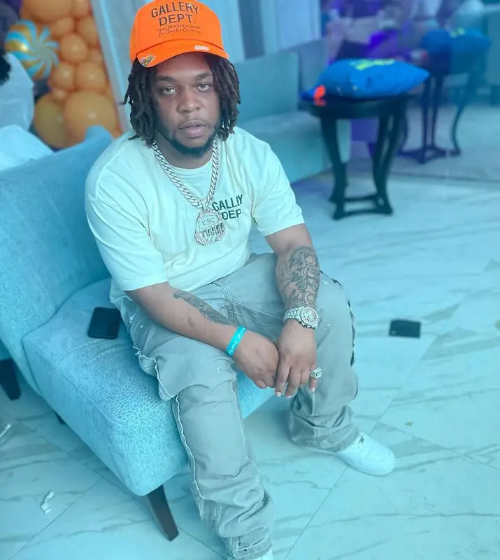 Don Q outfit in Nike and Gallery Dept., 2022