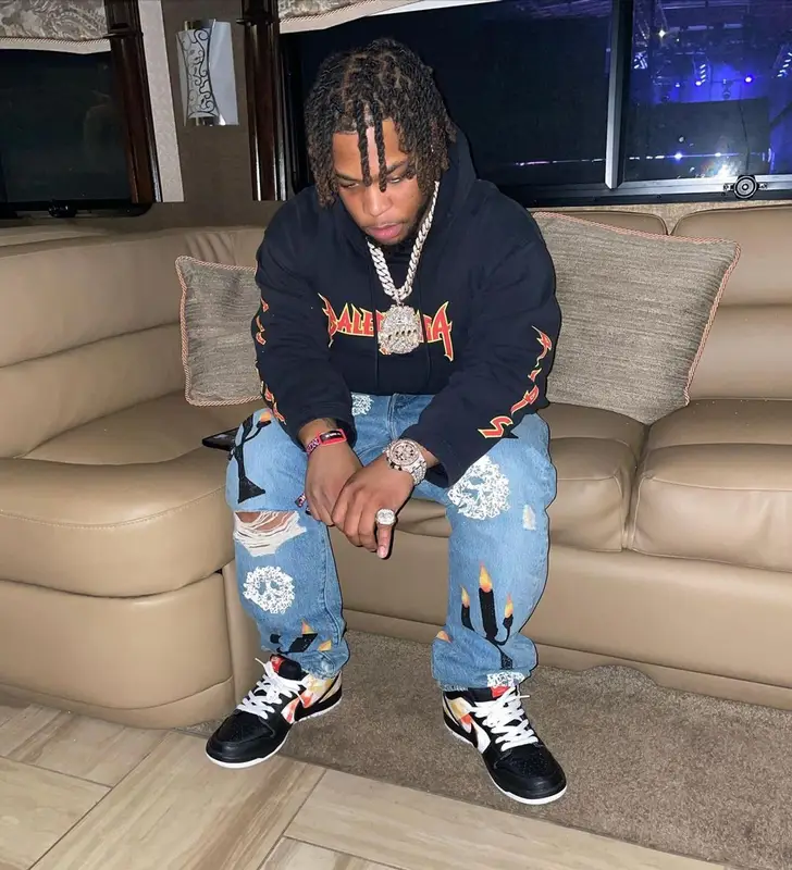 Don Q outfit in Balenciaga, Virgil Abloh, and Denim Tears, 2022