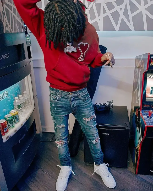 B Lovee outfit in Ami, Amiri, and Nike, 2022