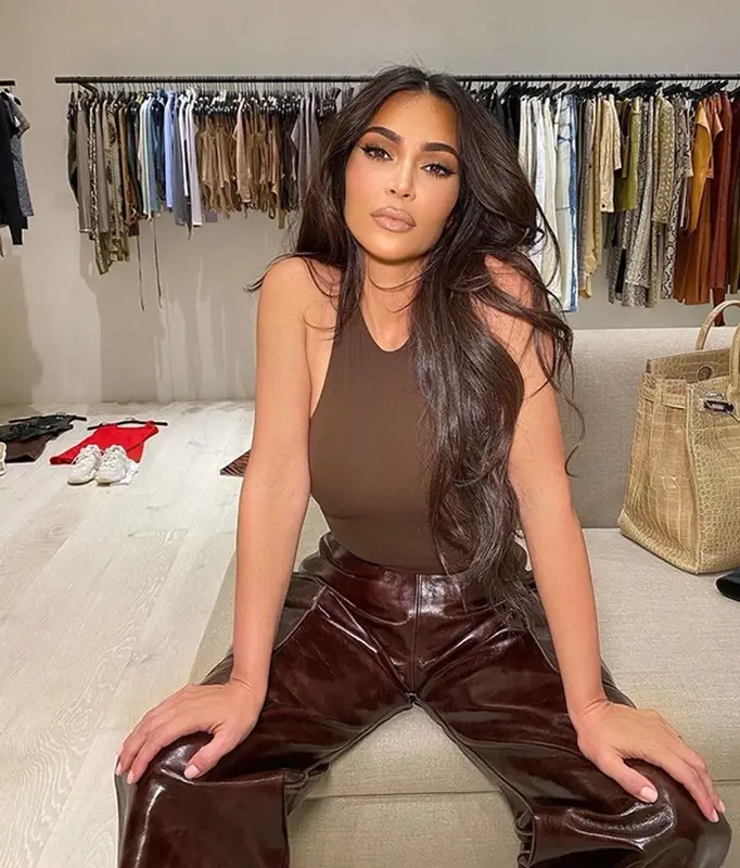 Kim Kardashian outfit in Skims, 2022