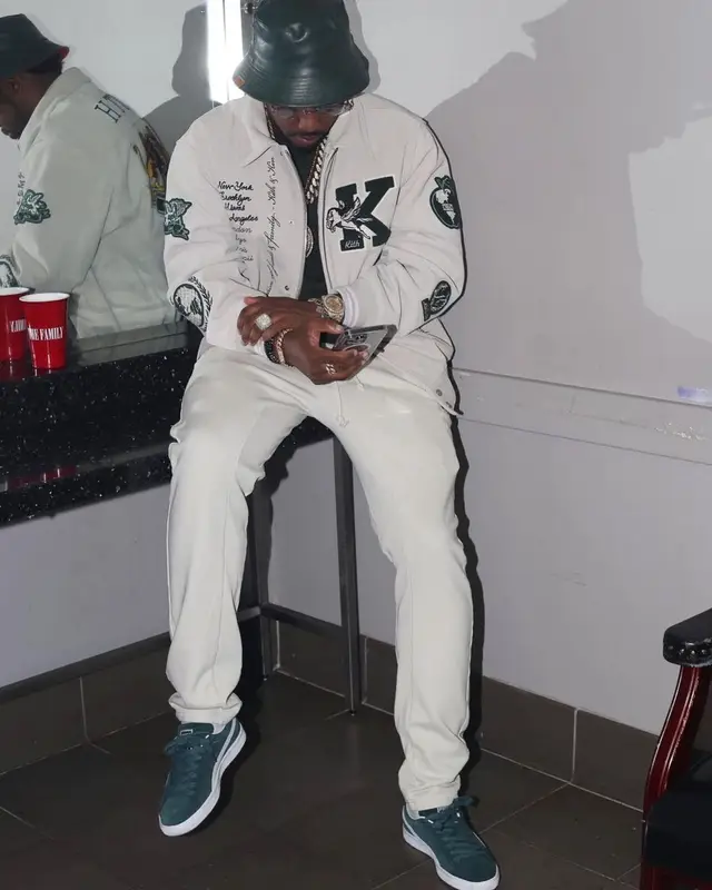 Fabolous outfit in Kith, Puma, and Cartier, 2022