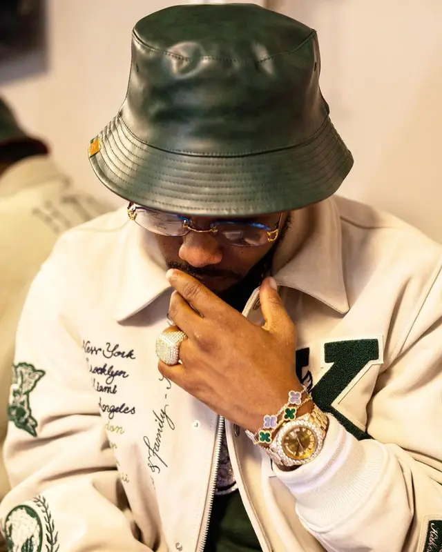 Fabolous outfit in Kith, Puma, and Cartier, 2022