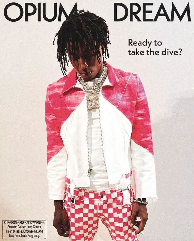 NBA YoungBoy outfit in Ian Alexander, 2022