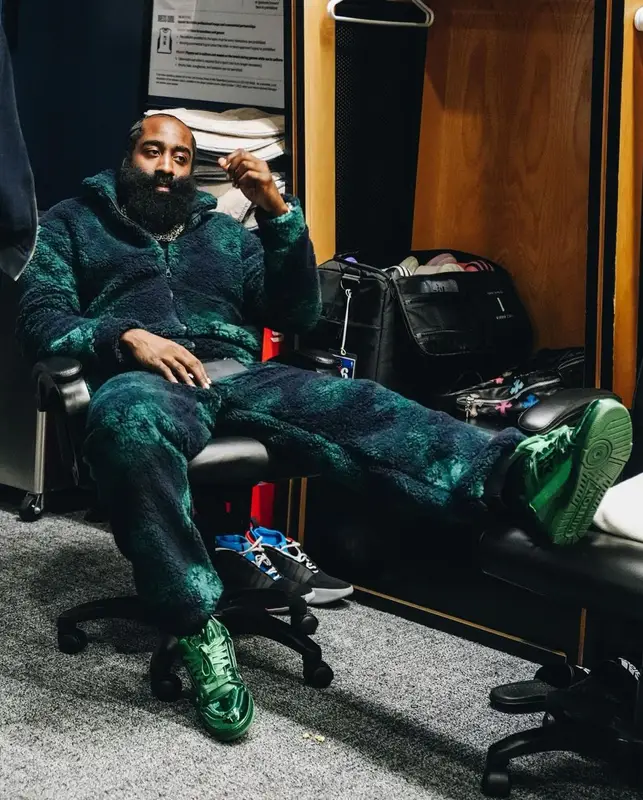 James Harden outfit in Louis Vuitton, 2022