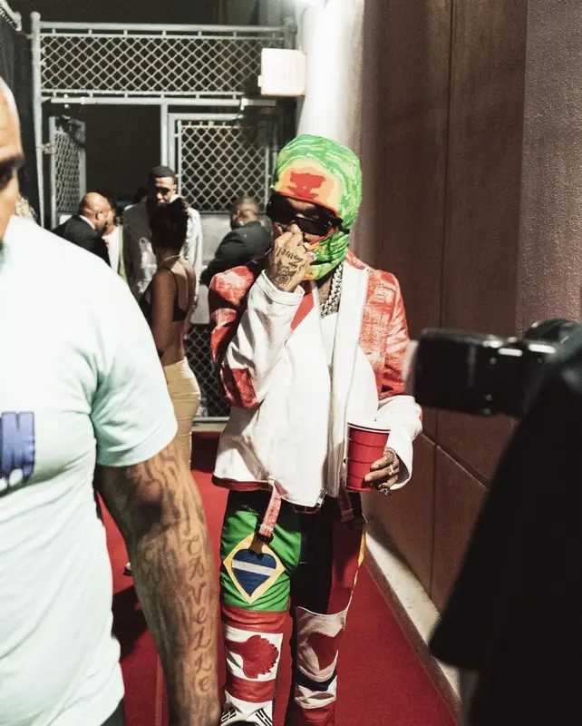 Swae Lee outfit in Louis Vuitton, Dior, and Fresh I Am, 2022