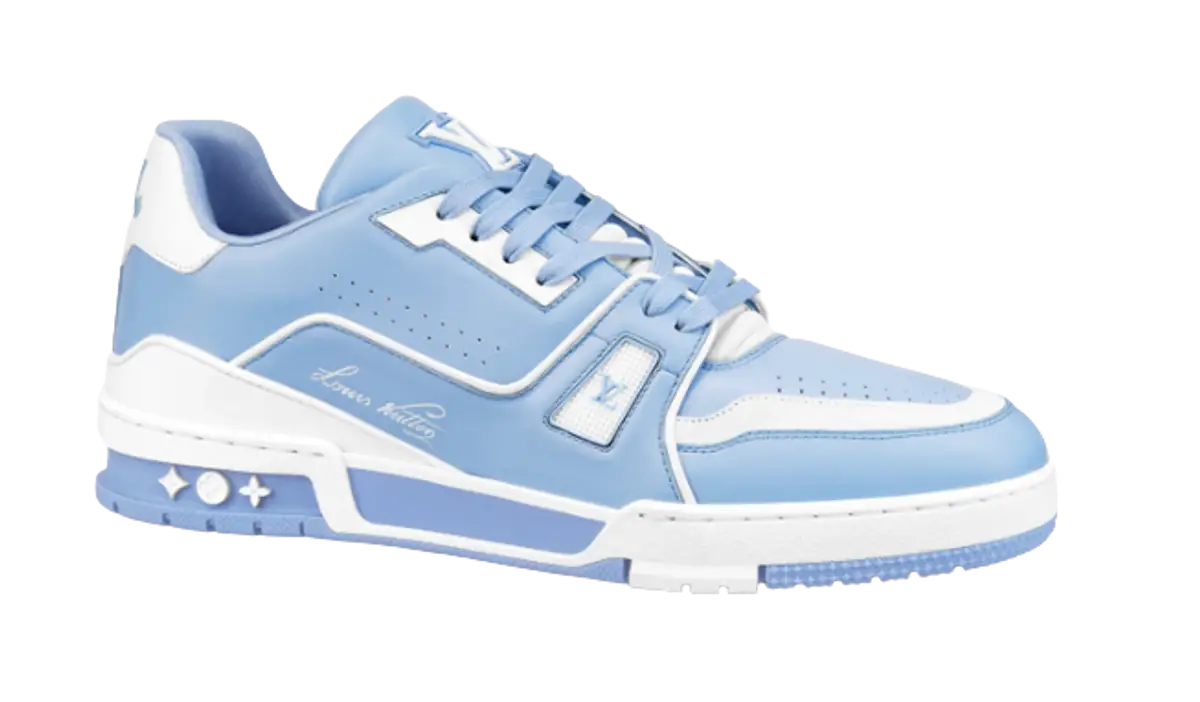 Louis Vuitton Trainer Blue Sneakers $1300