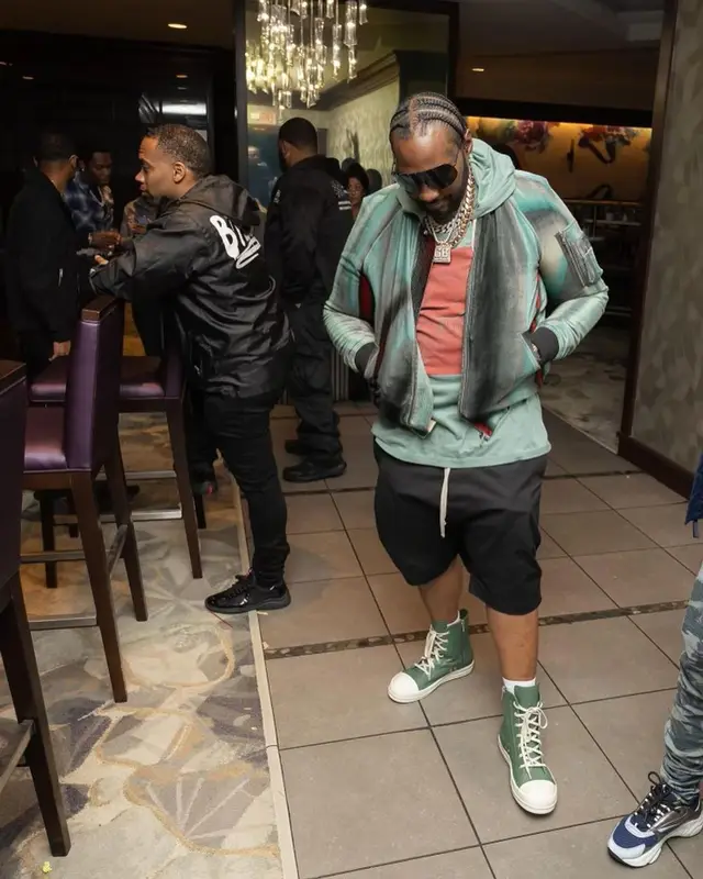 Peezy outfit in Rick Owens, 2022