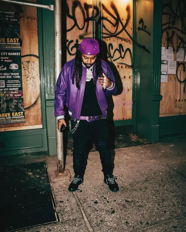 Icewear Vezzo outfit in Avirex, Amiri, and B.B. Simon, 2022
