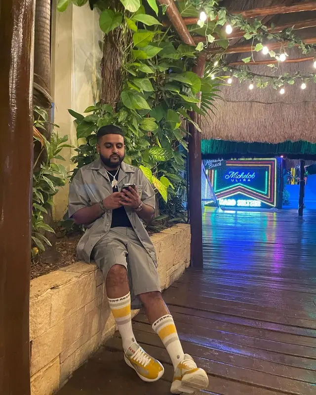 Nav outfit in Prada and Chrome Hearts, 2022